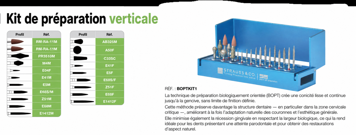 Kit de préparation verticale BOPTKIT 1