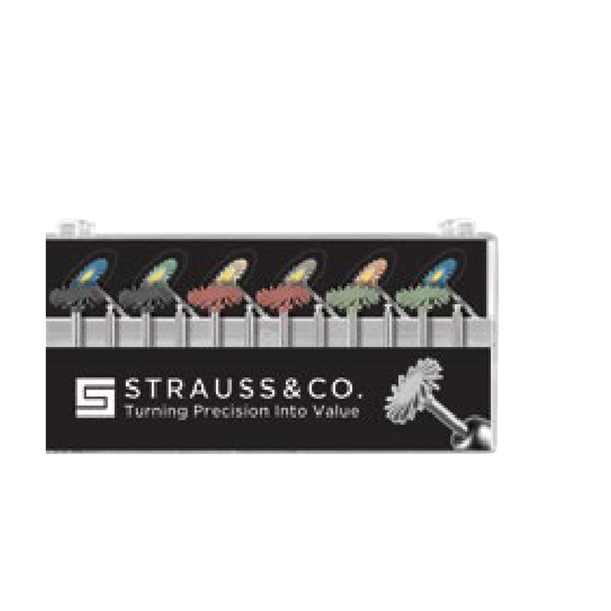 Polisseur silicone RA forme flamme — Pack de 12 - photo détourée