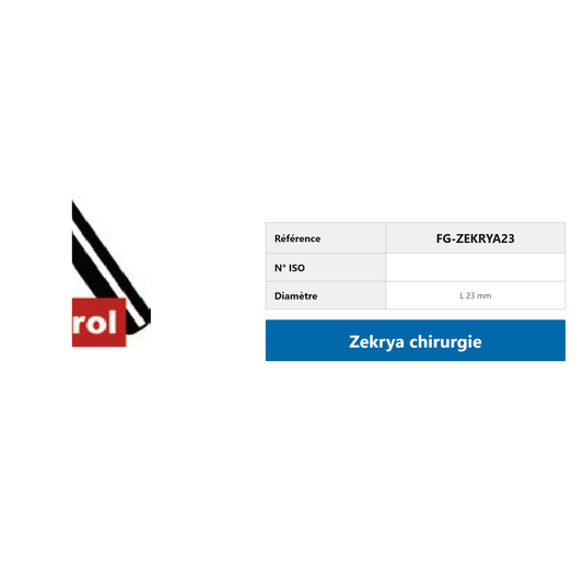 Fraise carbure FG Zekrya 23 mm — Plaquette de 6